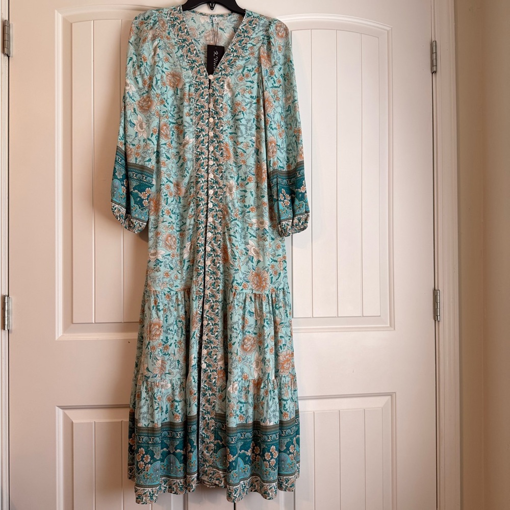 Floral Print Maxi Dress